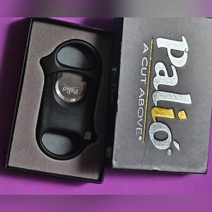 Palio Surgical Steel Cutter- Black Matte Cigar Cutter Smoker Stainless